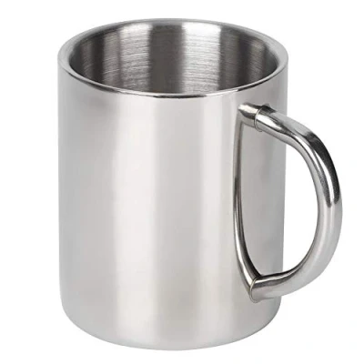 Image of TOPINCN Water Cup, 300ml Double Wall Vacuum Stainless Steel Camping Coffee Mugs Travel Tea Milk Cups Drinking Cup