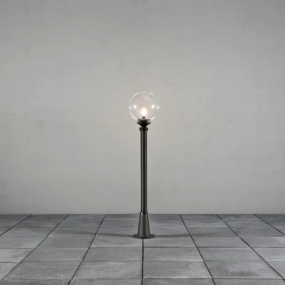 Image of Orion Outdoor Classic Short Bollard Incl. Black Clear Glass, IP44
