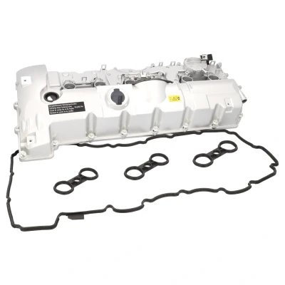 Image of 11127552281, 11127552281S1 Rocker Cover FEBI BILSTEIN 194977 Cylinder Head with gasket/seal BMW: 5 Saloon, 3 Coupe, Z4 Roadster