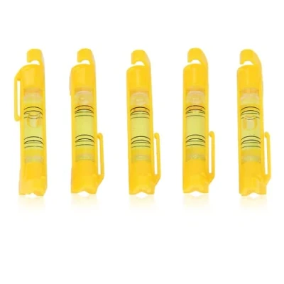 Image of 5Pcs String Line Level, Builders Spirit Level with Leveling Bubble Hooks, Hanging Post Leveler for Brick Blocks Bricklaying Plumbing Guttering and Tiling