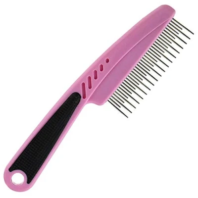 Image of Pet Hair Comb Detangling For Dogs Cats Puppy Animals (Pink)