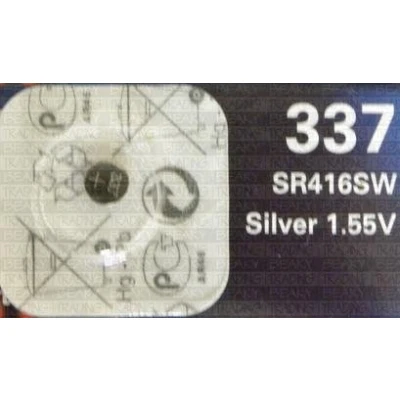 Image of Renata 337 SR416SW SB A5 Silver Oxide Watch Battery 1.55v Blister Packed