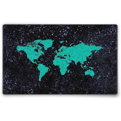 Image of Silent Monsters Mouse Mat Small 24 x 20 cm / 10 8 inches, Pad Design: Green World, Stitched Edges, Mousemat for Office and Gaming, Mousepad Non Slip Rubber Base, Desk