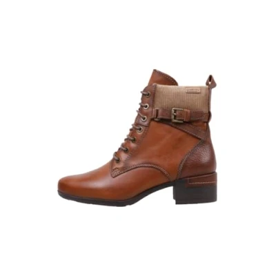 Image of Malaga Leather Textile Women&#039;s Heeled Boots