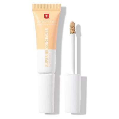 Image of Erborian Super BB concealer High coverage enriched with Niacinamide and SPF 25 Moisturizing eye corrector, natural finish Korean Cosmetic Caramel 10 ml
