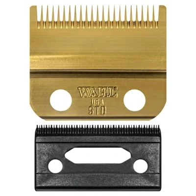 Image of Wahl Professional Stagger Tooth Gold Bladeset, High Precision Replacement Blade, DLC and Titanium Coated, Seamless Blending, Fits Cordless Magic Clip 8148 8509
