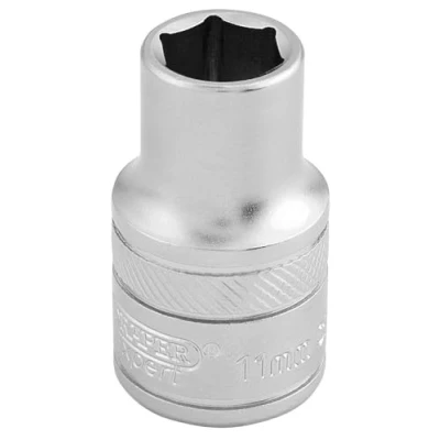 Image of Draper 6 Point Metric Socket, 1/2&quot; Sq. Dr., 11mm