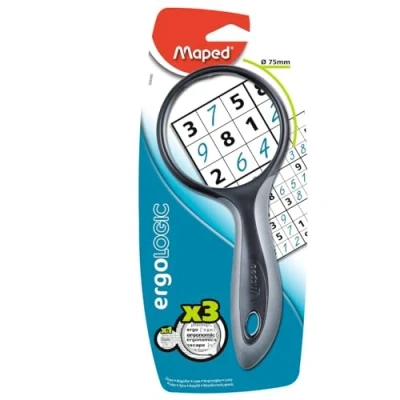 Image of Helix 039300 Maped Magnifying Glass (75mm Diameter)