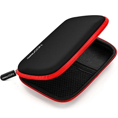 Image of Deleycon Hard Drive Case black/red