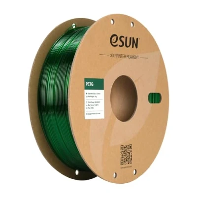 Image of eSUN PETG Filament 1.75mm, 3D Printer PETG, Dimensional Accuracy +/ 0.05mm, 1KG Spool (2.2 LBS) Printing for Printers, Green