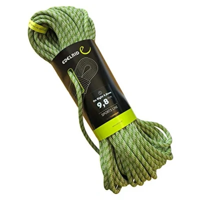 Image of EDELRID On Sight Climbing Rope 9.8 mm (Dynamic Single Rope), Colour: Green, Size: 60 Metres