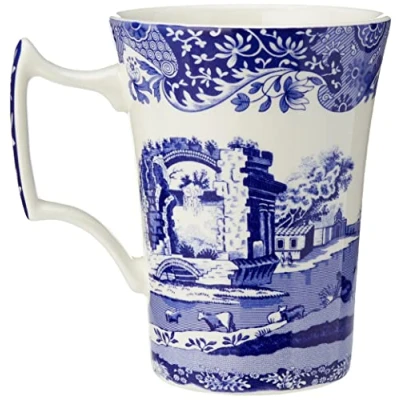 Image of Spode Blue Italian Set of 4 Cottage Mugs