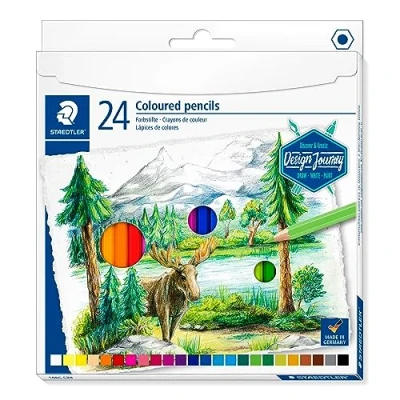 Image of Staedtler Design Journey 146C Box of 24 Assorted Coloured Pencils