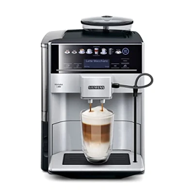Image of SIEMENS TE653M11GB EQ6 plus S300, Bean to Cup Fully Automatic Espresso coffee Machine with milk system, 10 varieties, 2 user profiles Titanium