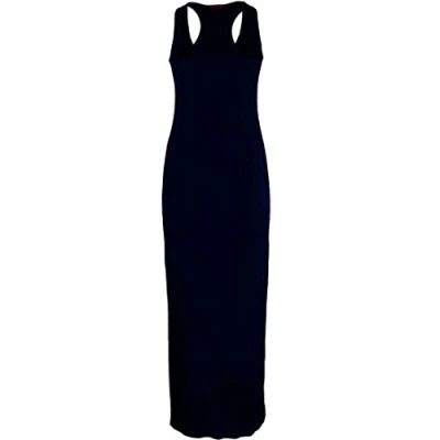 Image of New Women Ladies Jersey Long Summer Vest Racer Muscle Back Maxi Dresses Plus Size 8 26 (Navy, 8)