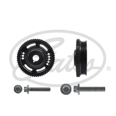 Image of 5614425, 5614431, 90531581, 9129209 Crankshaft Pulley GATES TVD1144A 160mm with accessories VAUXHALL: Zafira Mk1, Astra Mk5, Mk4 Limousine