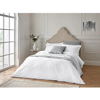 Image of HELENA SPRINGFIELD MODERNE STRIPE COVER SET WHITE