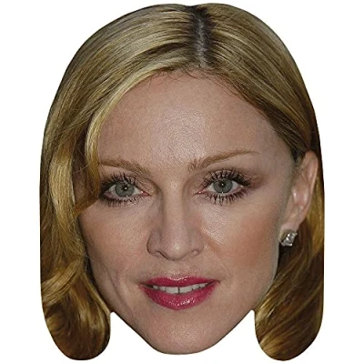 Image of Madonna (Lipstick) Celebrity Mask, Flat Card Face, Fancy Dress Mask