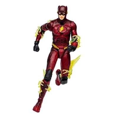 Image of McFarlane Toys, DC Multiverse 7 inch The Flash Batman Costume Action Figure, Collectible Movie Figure with Unique Collector Character Card Ages 12+