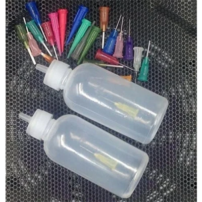 Image of Dispensers Applicator Bottles Set, 50ml Dispensing With 21 Pcs Needles for DIY Quilling, Acrylic Painting, Oiler Bottle, Craft, Artwork Hobbies