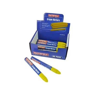 Image of Faithfull Crayon Marker Yellow (CDU 30) FAICMYEL30