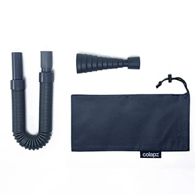 Image of Colapz Caravan Accessories Motorhome Waste Pipe Adaptor Kit Collapsible Flexible and Extendable adjustable Adapter