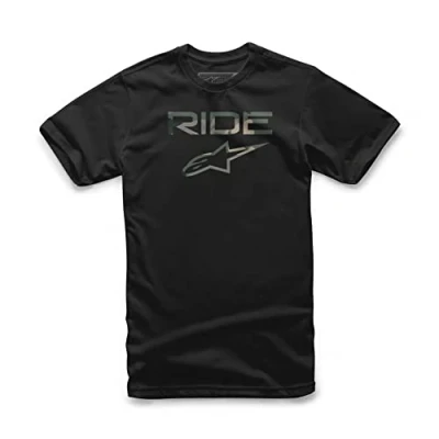 Image of Alpinestars Men&#039;s Ride 2.0 Camo T Shirt, Black 10, Small (Size: S)