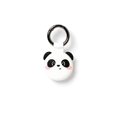 Image of Legami Key Ring for Airtag Keychain AirTag, 3.8X5 cm, Silicone and Metal, Theme Heart, Customize Your Device, Protects Without Affecting Signal Unisex Adult, Panda, Taglia unica, Casual