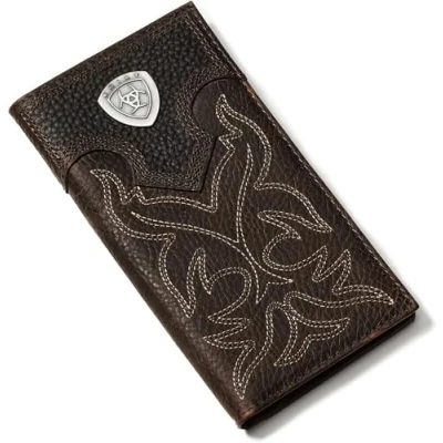 Image of Ariat Shield Boot Stitch Rodeo Wallet Brown One Size