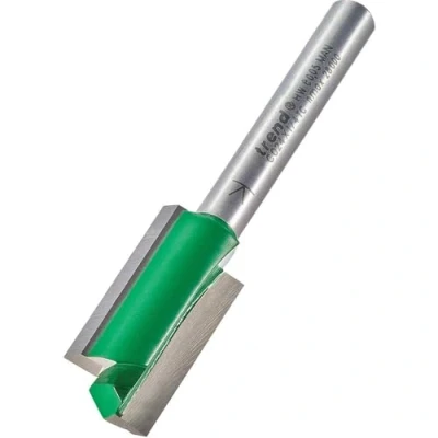 Image of Trend CraftPro Straight Two Flute Router Cutter Bit, 1/4 Inch Shank, 14.3mm Cut Diameter &amp; 25.4mm Length, Tungsten Carbide Tipped, C024X1/4TC