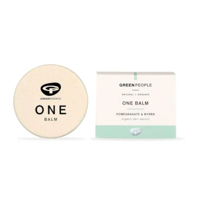 Image of Green People ONE Balm 30ml Natural &amp; Organic Lip Dry Skin Rescue for Lips, Hands, Heels, Elbows 100% Biodegradable Pot Paraben Free Ethyl Alcohol Cruelty Vegan