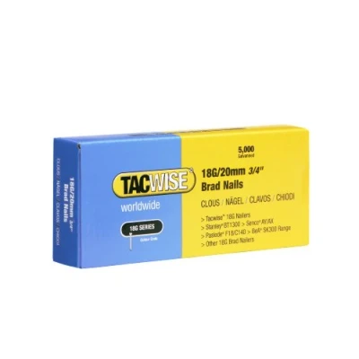Image of 20000 Tacwise 18 Gauge 20mm Brad Nails Galvanised for Nail Guns 18G 0395