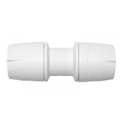 Image of Polypipe Polymax Straight Coupler White 22mm MAX022
