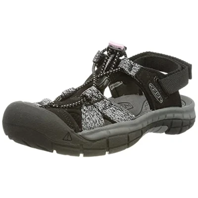 Image of KEEN Women&#039;s Ravine H2 Sandal, Black/Dawn Pink, 6 UK