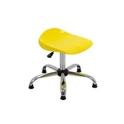 Image of Titan Swivel Senior Stool 465 555mm Seat Height Yellow T33 YG