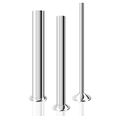 Image of Wutfly 3 Sizes Stainless Steel Sausage Stuffing Tubes and Stuffer Funnels for LEM Stuffers