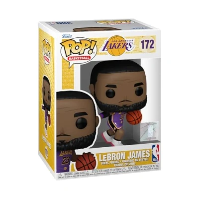 Image of Funko POP! NBA: Lakers LeBron James Collectable Vinyl Figure Gift Idea Official Merchandise Toys for Kids &amp; Adults Sports Fans Model Collectors and Display