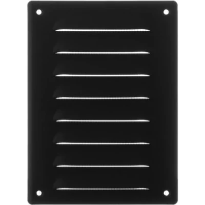 Image of 140x190mm / 6x7&quot; inch Anthracite Metal Air Vent Grille Cover with Insect Mesh Ventilation