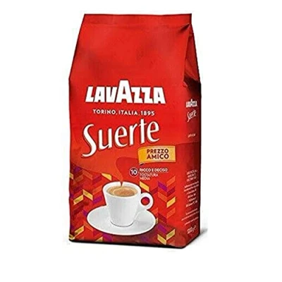 Image of Lavazza Suerte (Roast and Ground) Coffee Beans for Espresso Machine 1 kg