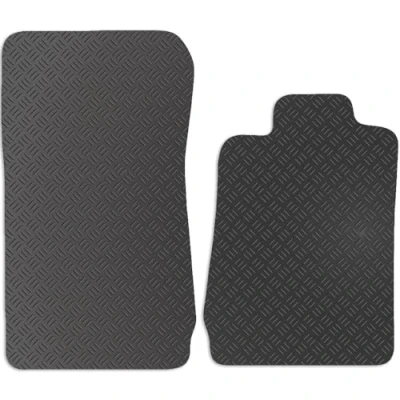 Image of Carsio Car Mats For Mercedes SLK 1996 2004 Tailored Fit Rubber Floor Mat Set Complete Accessory Black Custom Fitted Anti Slip Backing, Heavy Duty &amp; Waterproof