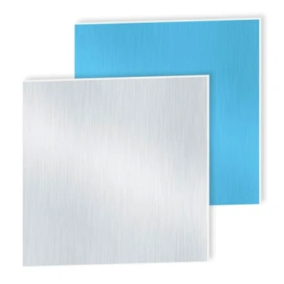 Image of iMeistek 6063 Aluminium Sheet with Protective Film on Both Sides, 200mm x 1mm Wall Thick Square Plate (2 PCS)