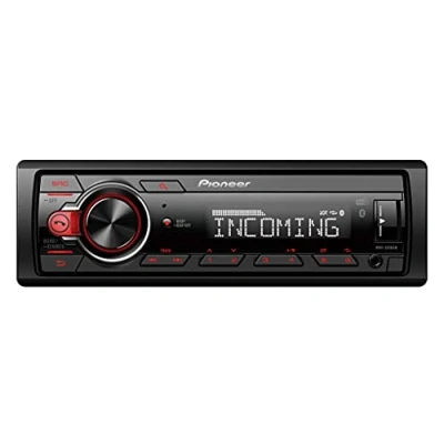 Image of Pioneer MVH 330DAB AN, 1DIN Car Radio with RDS and DAB+, USB, AUX Input, Bluetooth, Low Installation Depth DAB Antenna