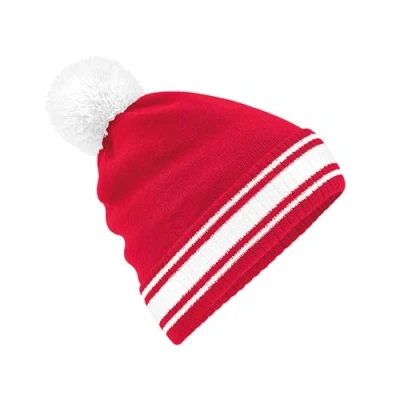 Image of Beechfield Stadium Beanie Classic Red/White