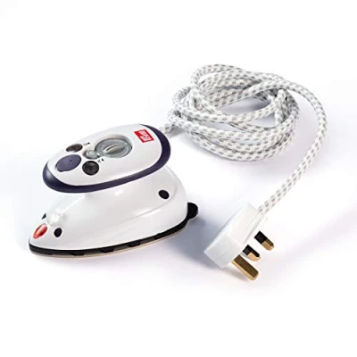 Image of PRYM_611916 1 Steam Iron Mini with UK Plug, White, 19 x 17 .95 cm