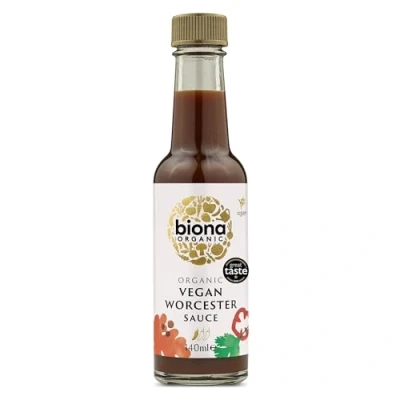 Image of Biona Organic Worcester Sauce, 140ml Great Taste Award 2024 Winner Gluten Free &amp; Ideal for dipping sauces and marinades