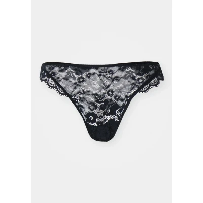 Image of Lindex THONG REGULAR IRIS​ Thong, Women&#039;s, Size: 14/16, Black