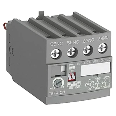 Image of ABB TEF4 ON Frontal Electronic Timer, Block Contactors Accessories (ABB1SBN020112R1000)