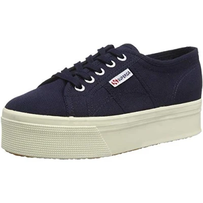 Image of Superga 2790 Linea Up Down, Unisex Adults&#039; Low Top Sneakers, Blue (933 Navy), 5 UK (38 EU)