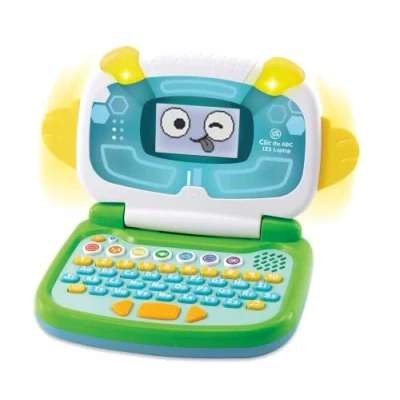 Image of Leapfrog Clic the ABC 123 Laptop Interactive Learning for Kids with Letters &amp; Numbers Suitable Boys Girls 3, 4, 5, 6+ Years, Green