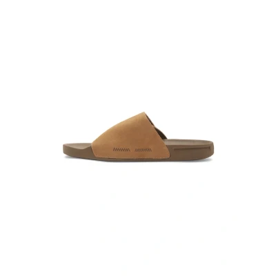 Image of Quiksilver RIVI BADE Mules, Men&#039;s, Size: 8, Beige Leather